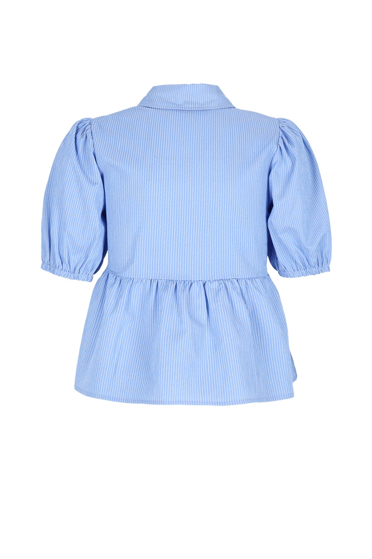 Meisjes Tiggs Sttiped Blouse puff sleeve van Girls Teens in de kleur Azure Blue in maat 170-176.