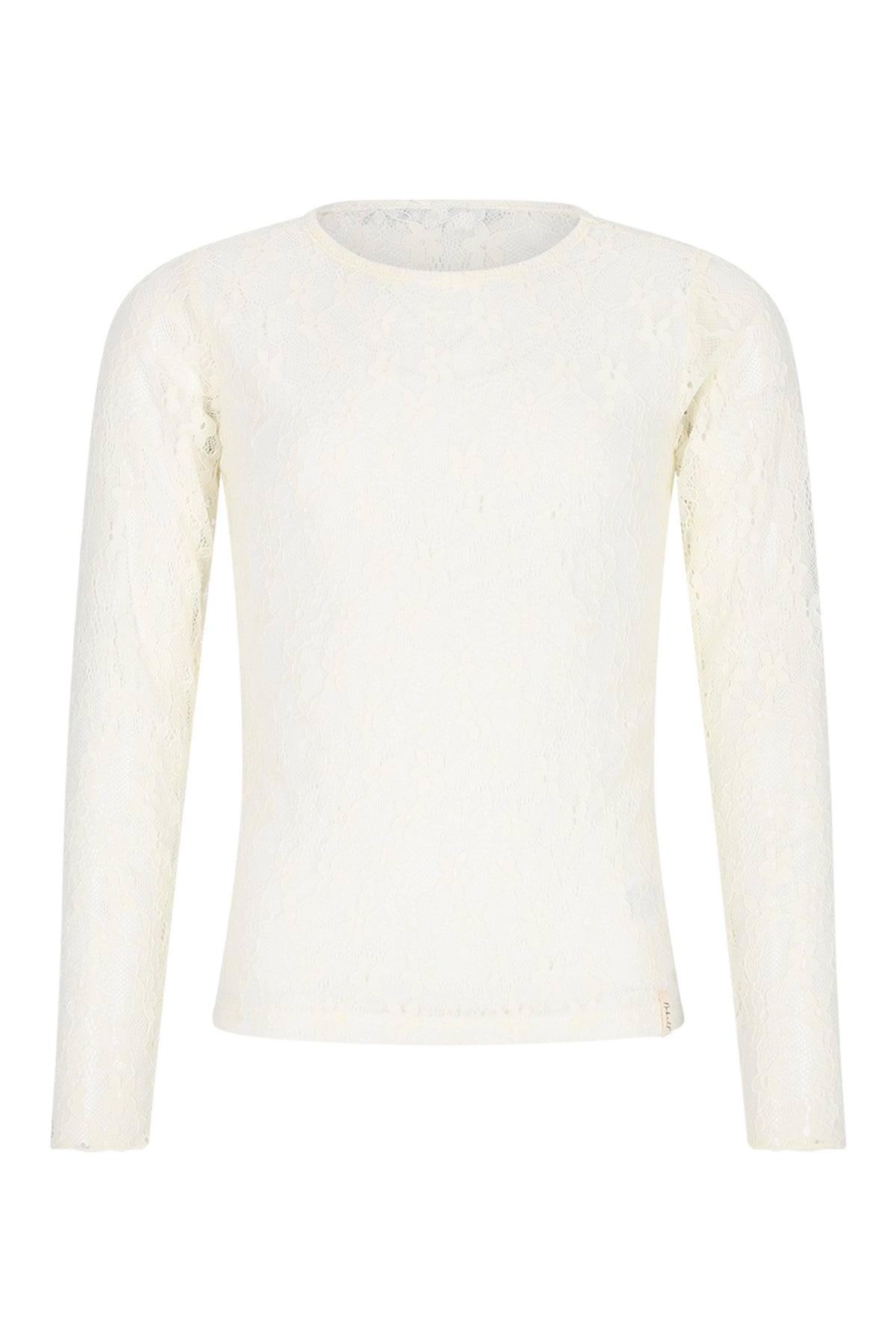 Meisjes Kaya Lace Tshirt long sleeve van Girls Teens in de kleur Pearled Ivory in maat 170-176.