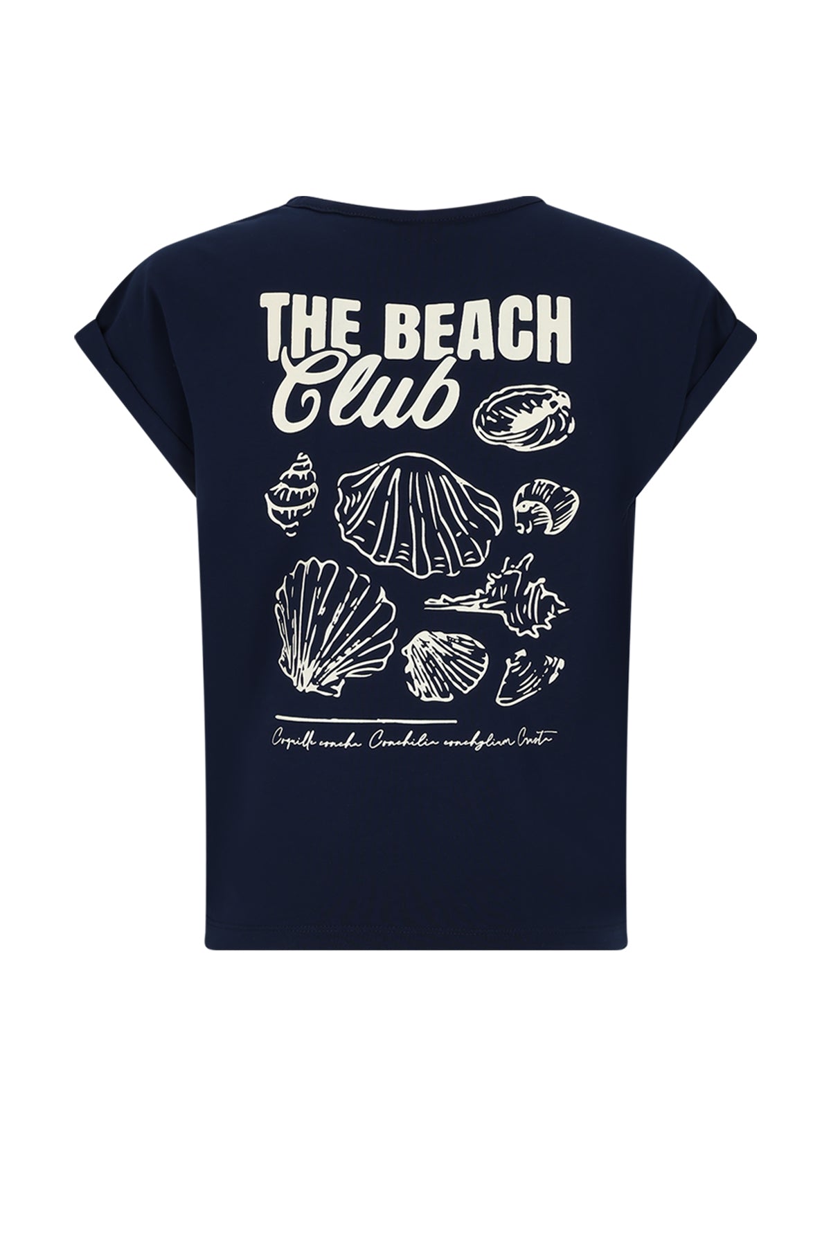 Meisjes Kasis Top with big back print van Girls Teens in de kleur Navy Blazer in maat 170-176.