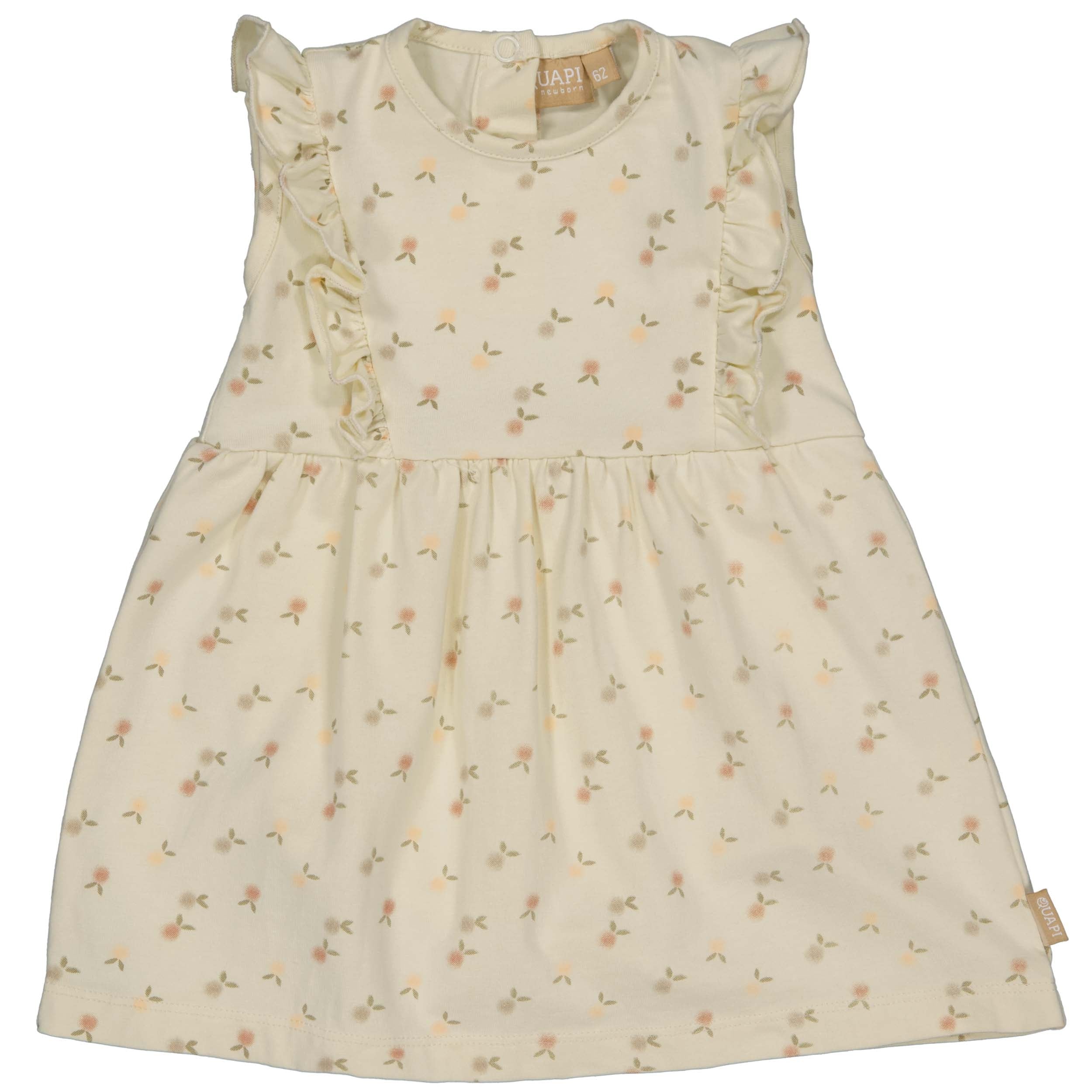 Meisjes DRESS GABI van Quapi Newborn in de kleur AOP White Sketch in maat 74.