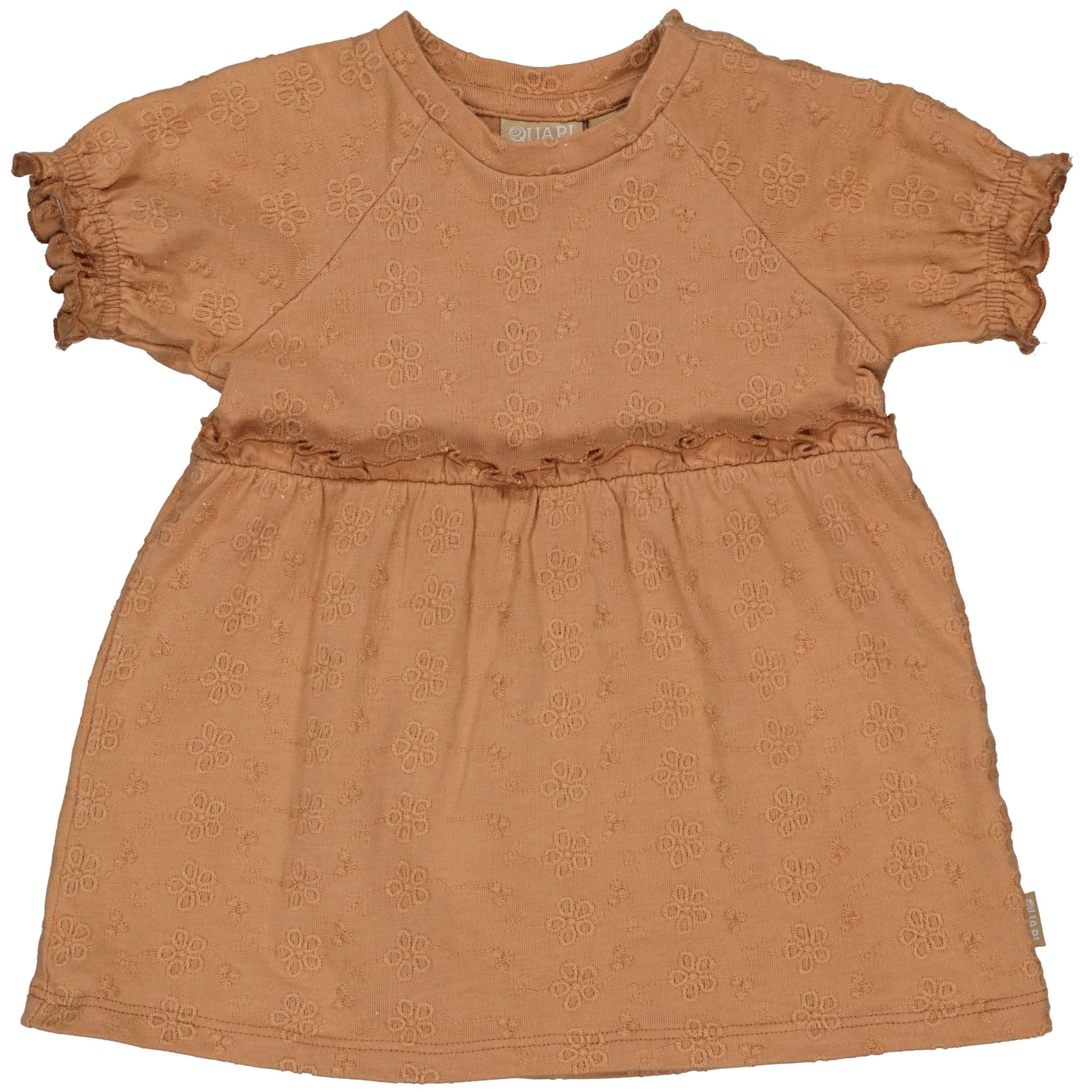 Meisjes DRESS GAIA van Quapi Newborn in de kleur Rust in maat 74.
