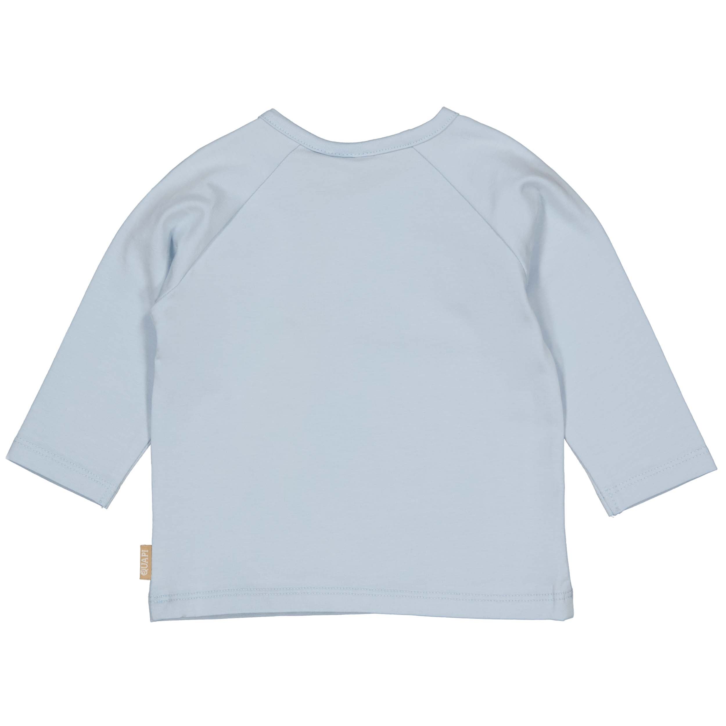 Jongens SHIRT GERRIT van Quapi Newborn in de kleur Light Blue in maat 74.