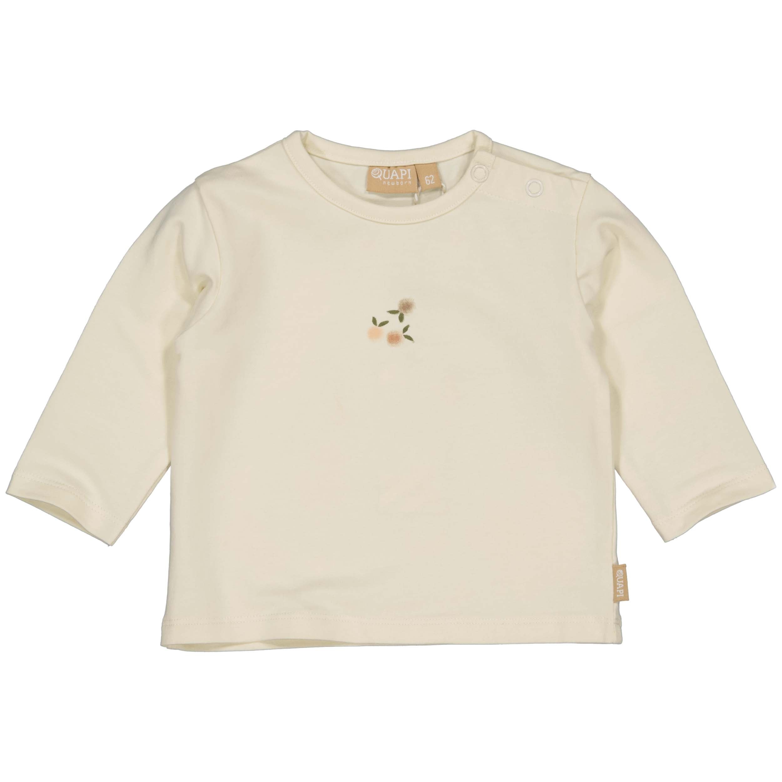 Meisjes SHIRT GINA van Quapi Newborn in de kleur White Cream in maat 74.