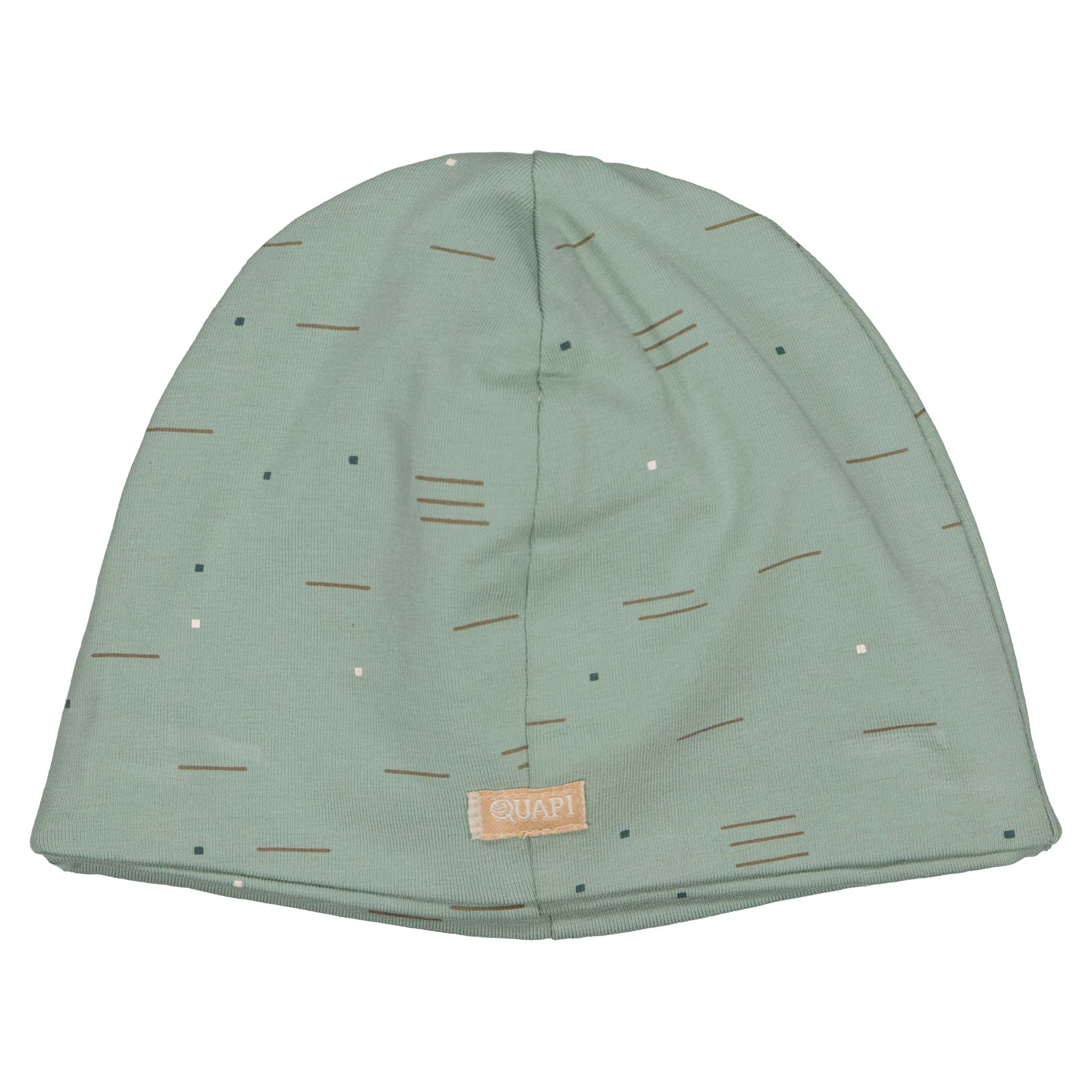 Jongens Hat CONRADQNBW23 van Quapi Newborn in de kleur AOP Mint Warmlines in maat ONESIZE.