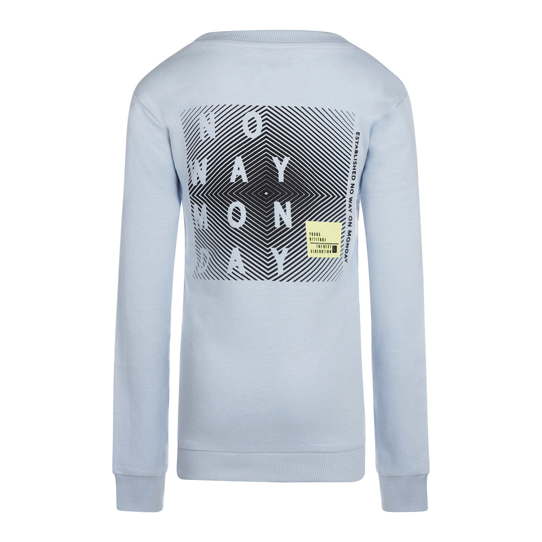 Jongens Sweater with crewneck ls van No Way Monday in de kleur Light blue in maat 164.