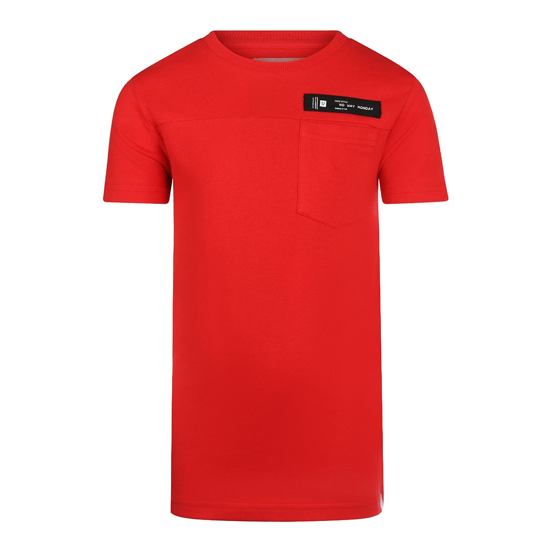 Jongens T-shirt ss van No Way Monday in de kleur Red in maat 164.