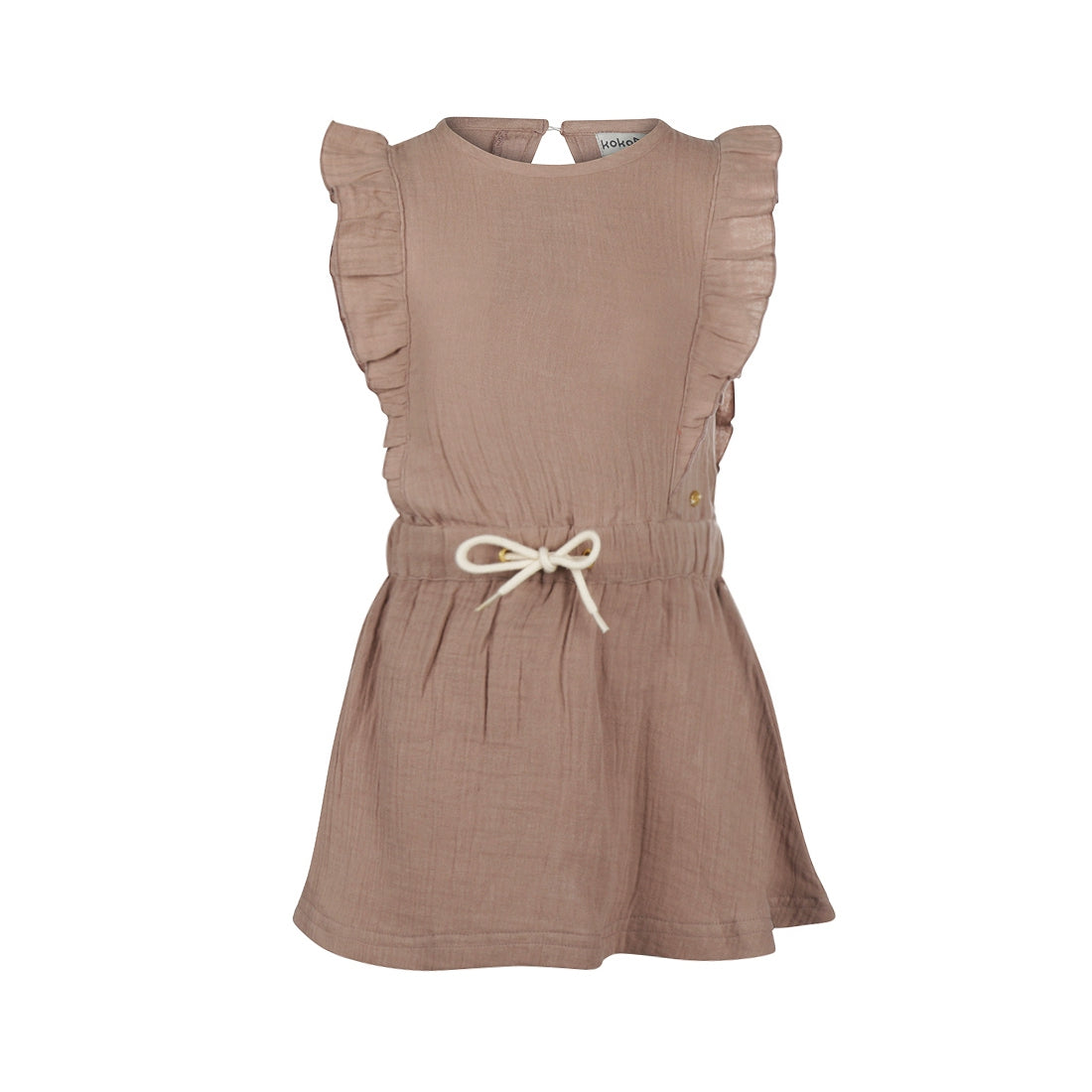 Meisjes Dress ss van Koko Noko in de kleur Smokey Mauve in maat 128.
