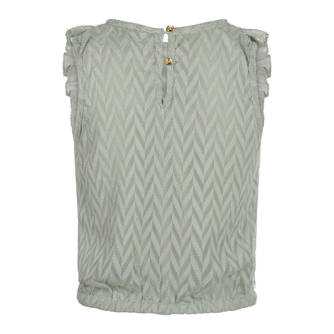 Meisjes Blouse ss van Koko Noko in de kleur Faded green in maat 128.