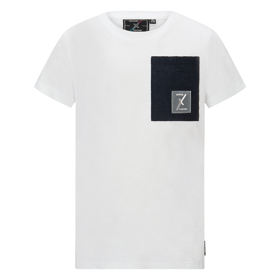 Jongens T-Shirt Swing (Touzani) van Retour in de kleur White in maat 158-164.