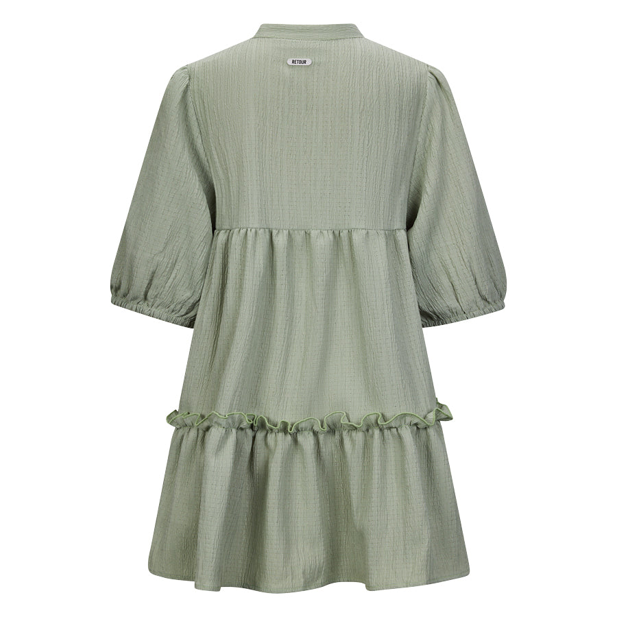 Meisjes Dress Page van RETOUR in de kleur sea grass in maat 182-188.