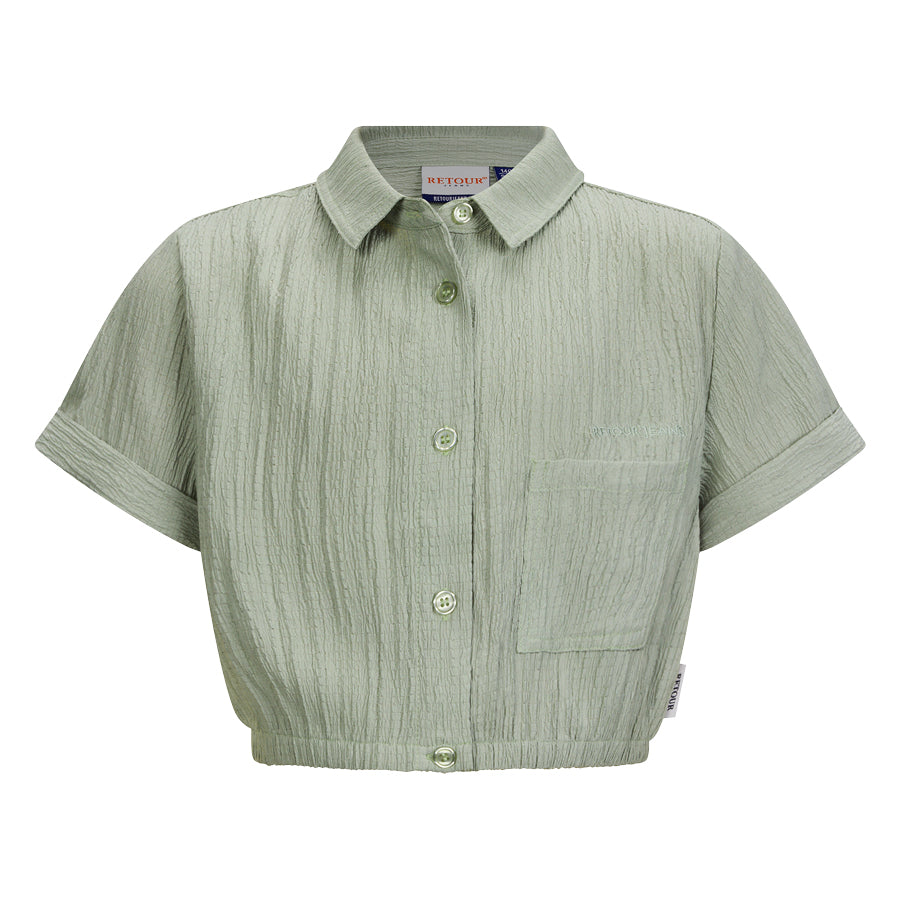 RETOUR Cropped blouse Nina