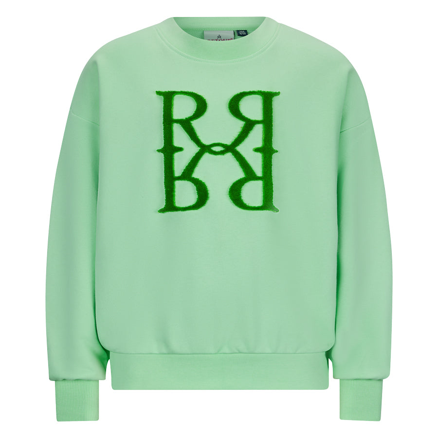 Meisjes Sweater Naomi van RETOUR in de kleur soft apple in maat 182-188.