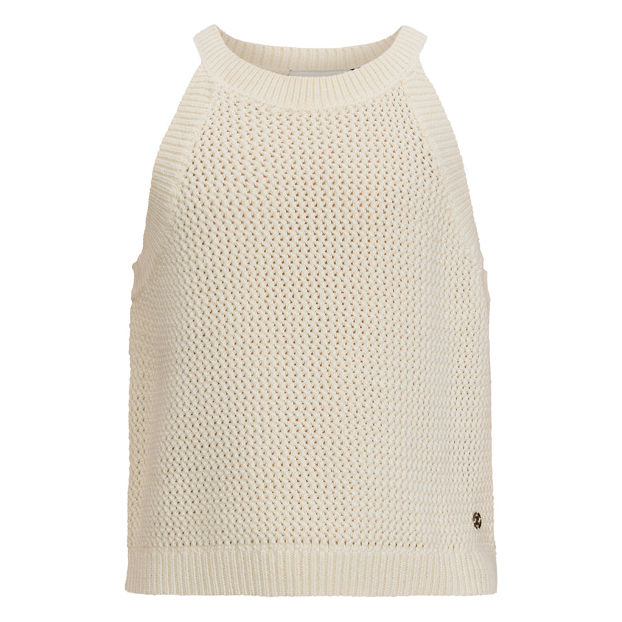 Meisjes Knitted top Briza van RETOUR in de kleur optical white in maat 182-188.