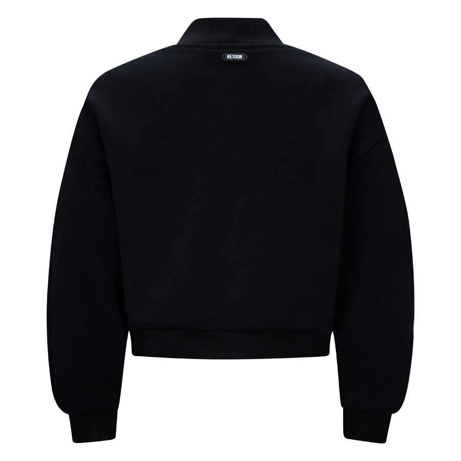 Meisjes Sweat jacket Vay van RETOUR in de kleur black in maat 182-188.