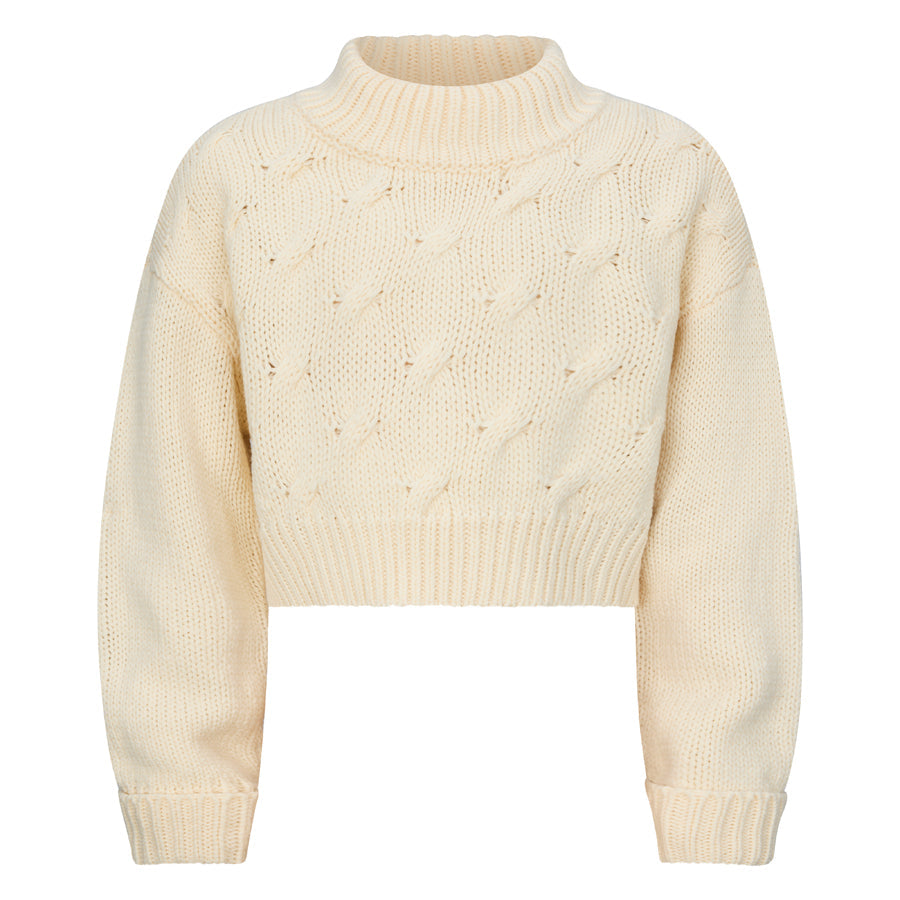 Meisjes Knitwear pullover Anna van RETOUR in de kleur light beige in maat 182-188.