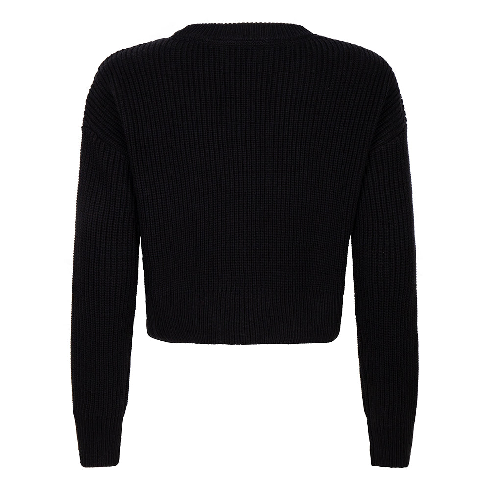 Meisjes Knitwear Cropped Rellix van  in de kleur Black in maat 176.