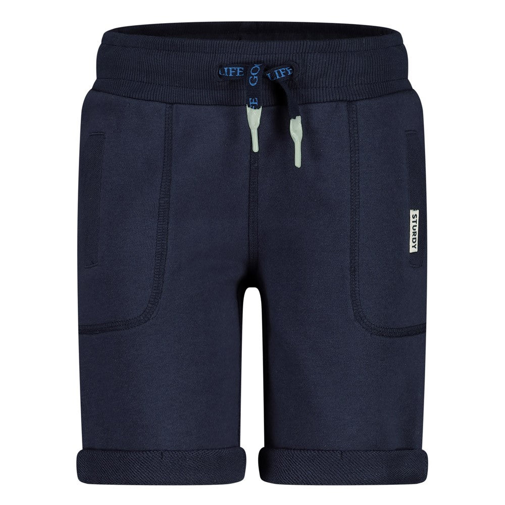 Jongens Short - The Good Life van Sturdy in de kleur Marine in maat 128.