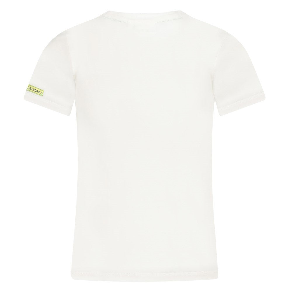 Jongens T-shirt - Explore More van Sturdy in de kleur Wit in maat 128.