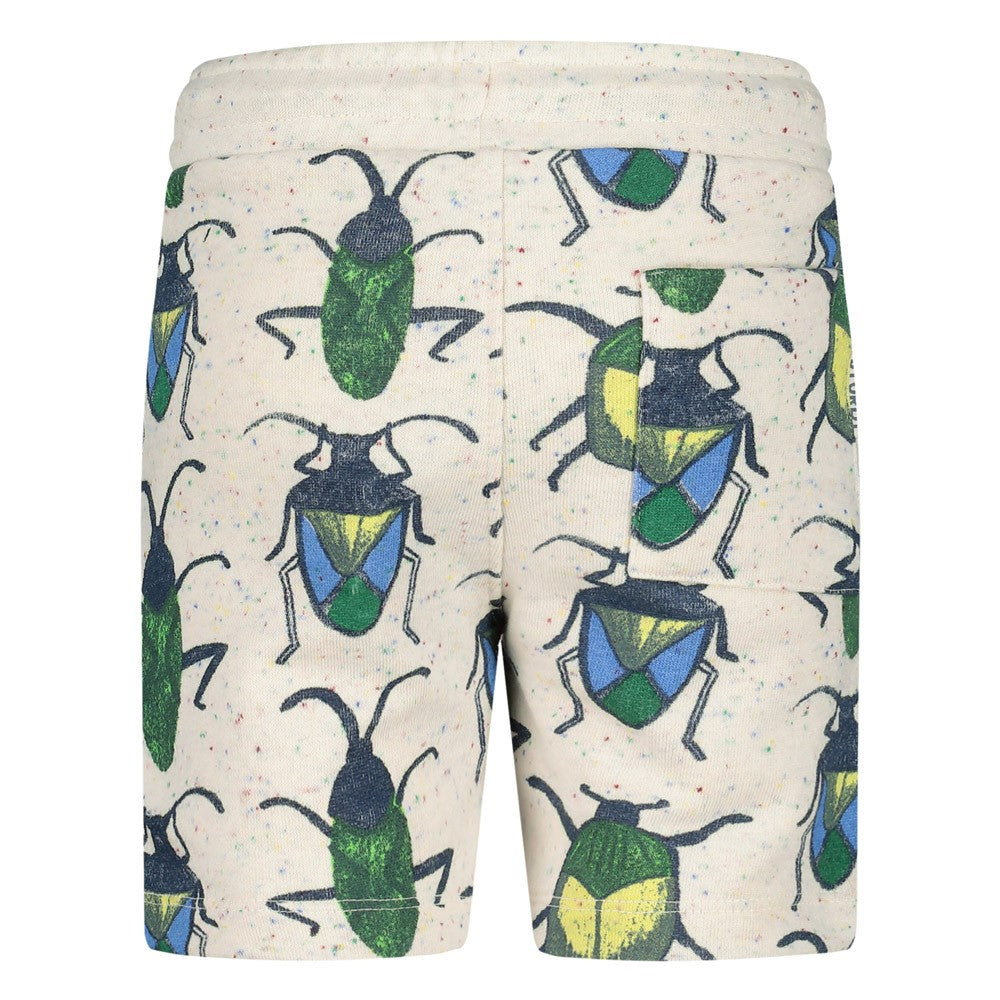 Jongens Short AOP - Explore More van Sturdy in de kleur Off white melange in maat 128.