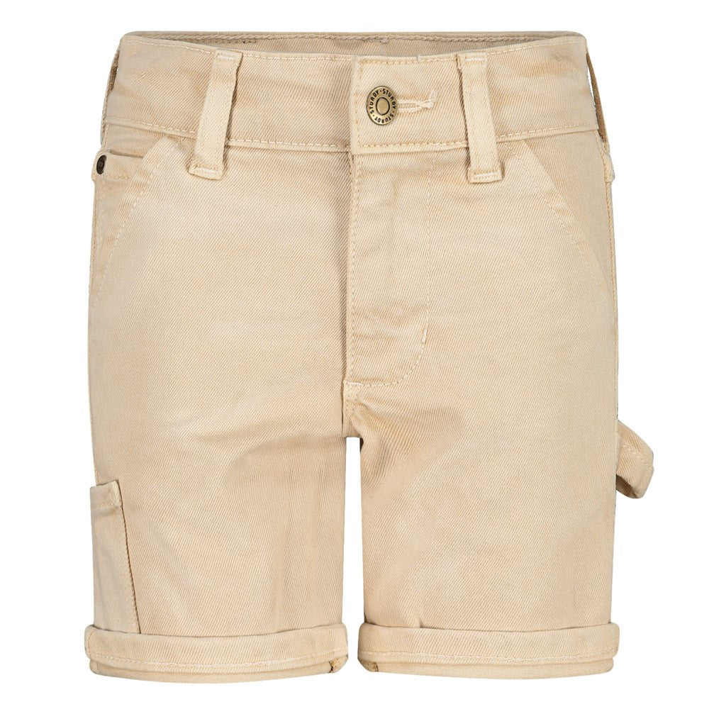 Jongens Short - Summer Denims van Sturdy in de kleur Zand in maat 128.