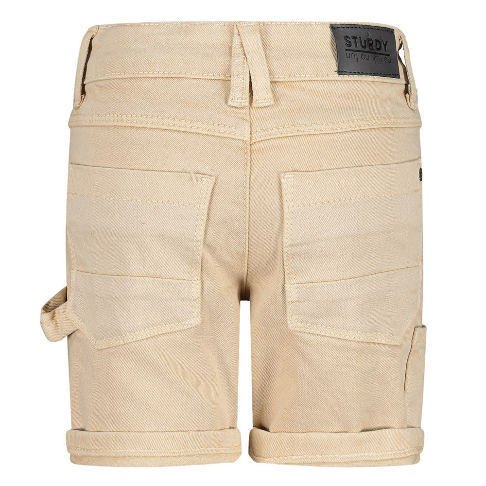 Jongens Short - Summer Denims van Sturdy in de kleur Zand in maat 128.