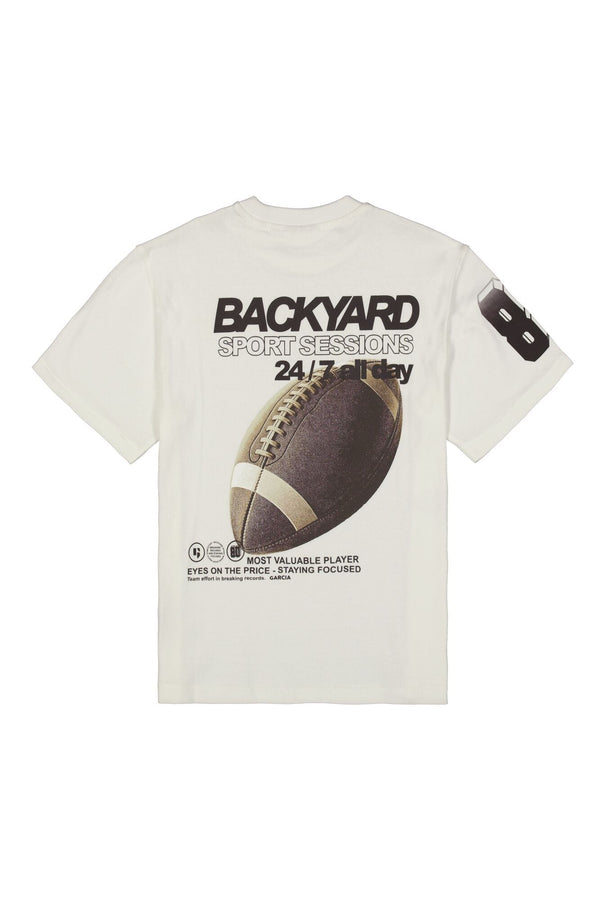 Jongens T-Shirt van Garcia in de kleur Off White in maat 176.