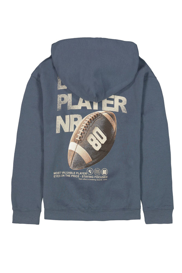 Jongens Hooded sweater van Garcia in de kleur Jay Blue in maat 176.
