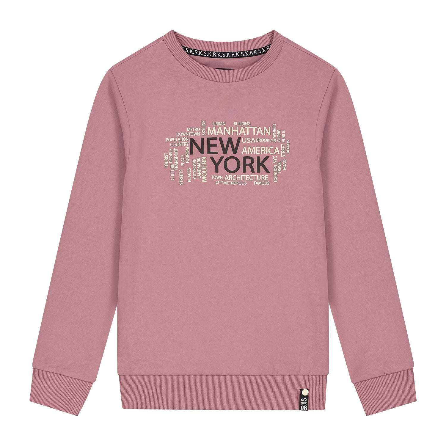 Jongens Sweater San van Skurk in de kleur Rose in maat 170.
