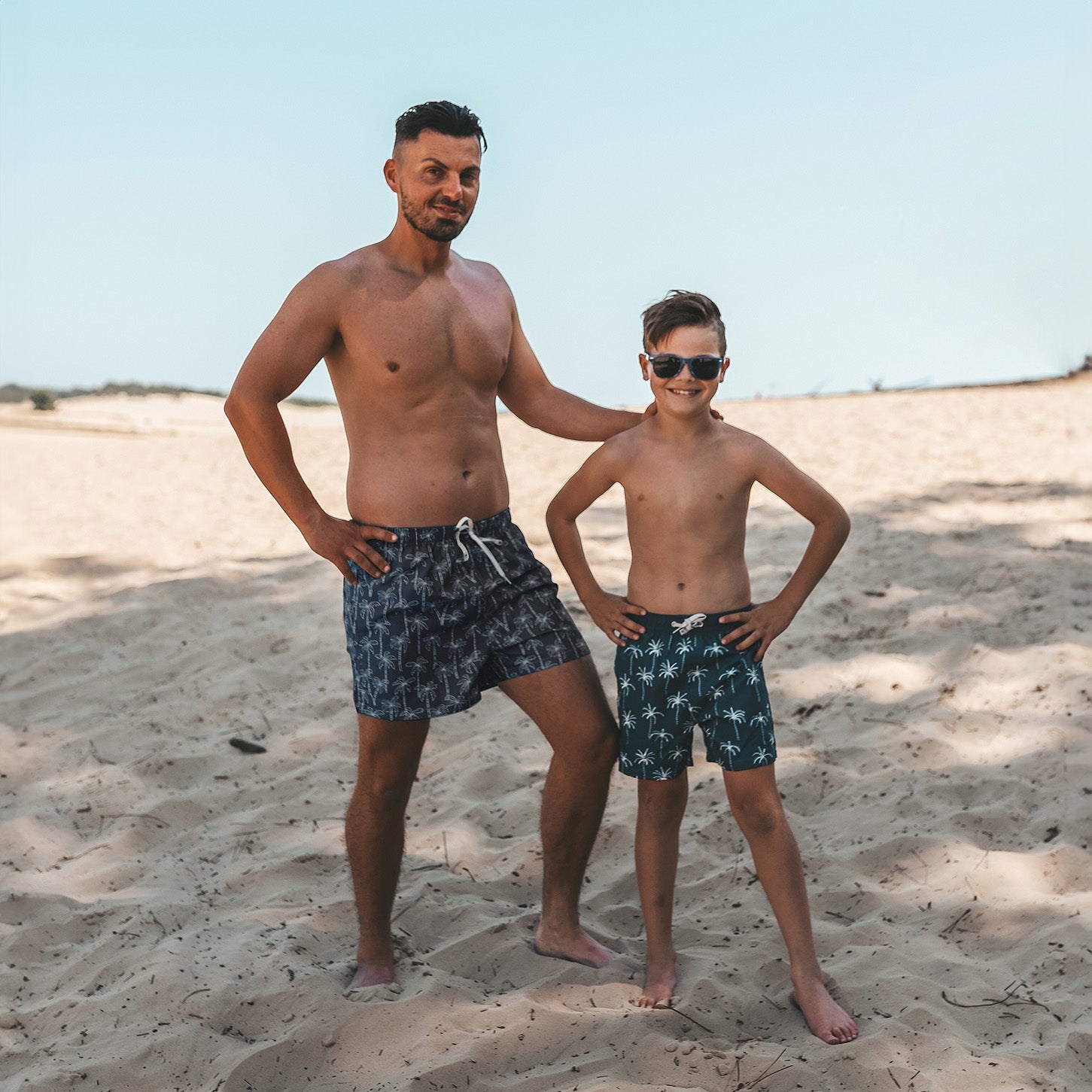 Jongens Zwemshort Tropic | Shawn van Salted Stories in de kleur Ensign Blue in maat 122-128.