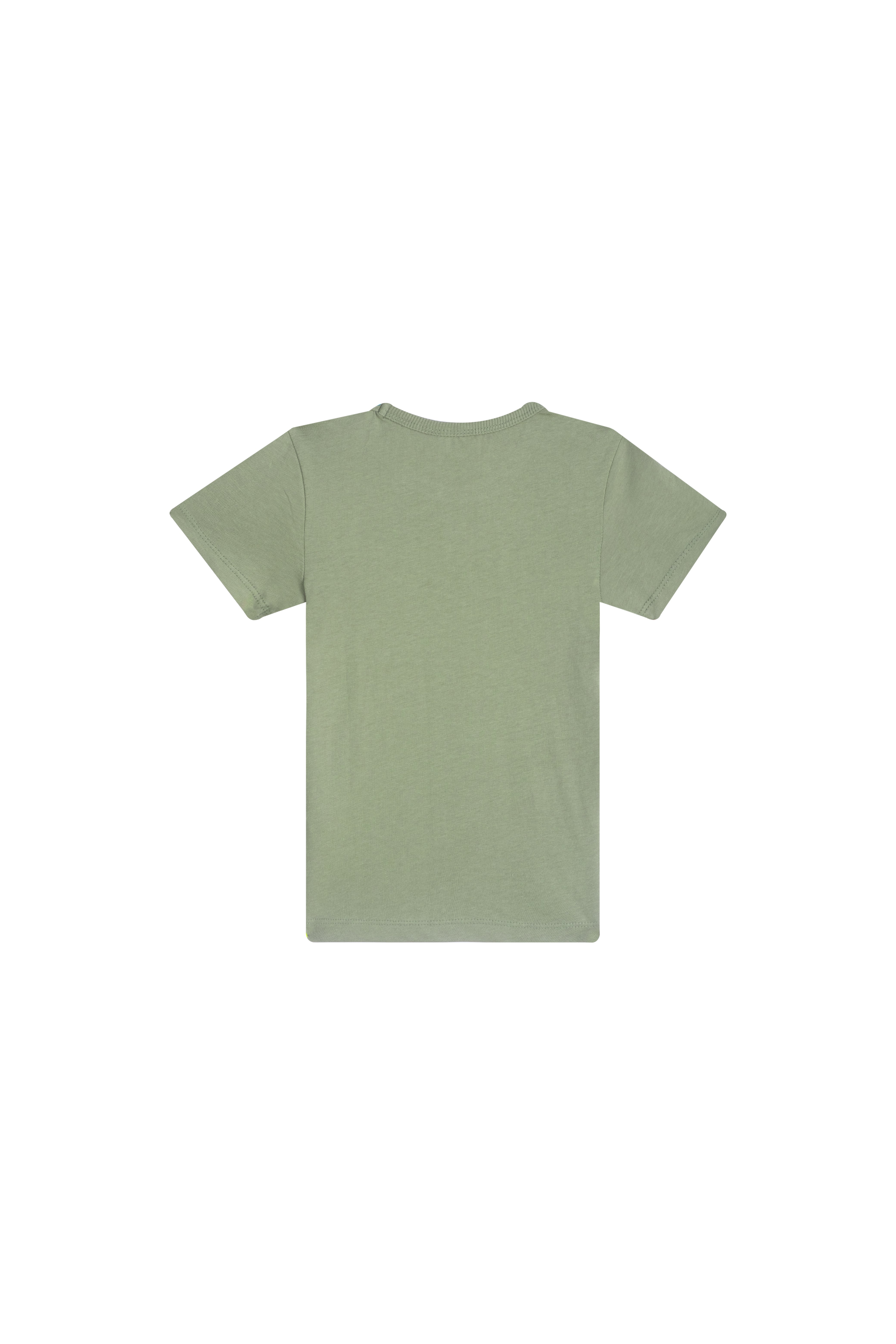 Jongens T-shirt short sleeves AWAITS-SB-02-F van Someone in de kleur Light Khaki in maat 134.