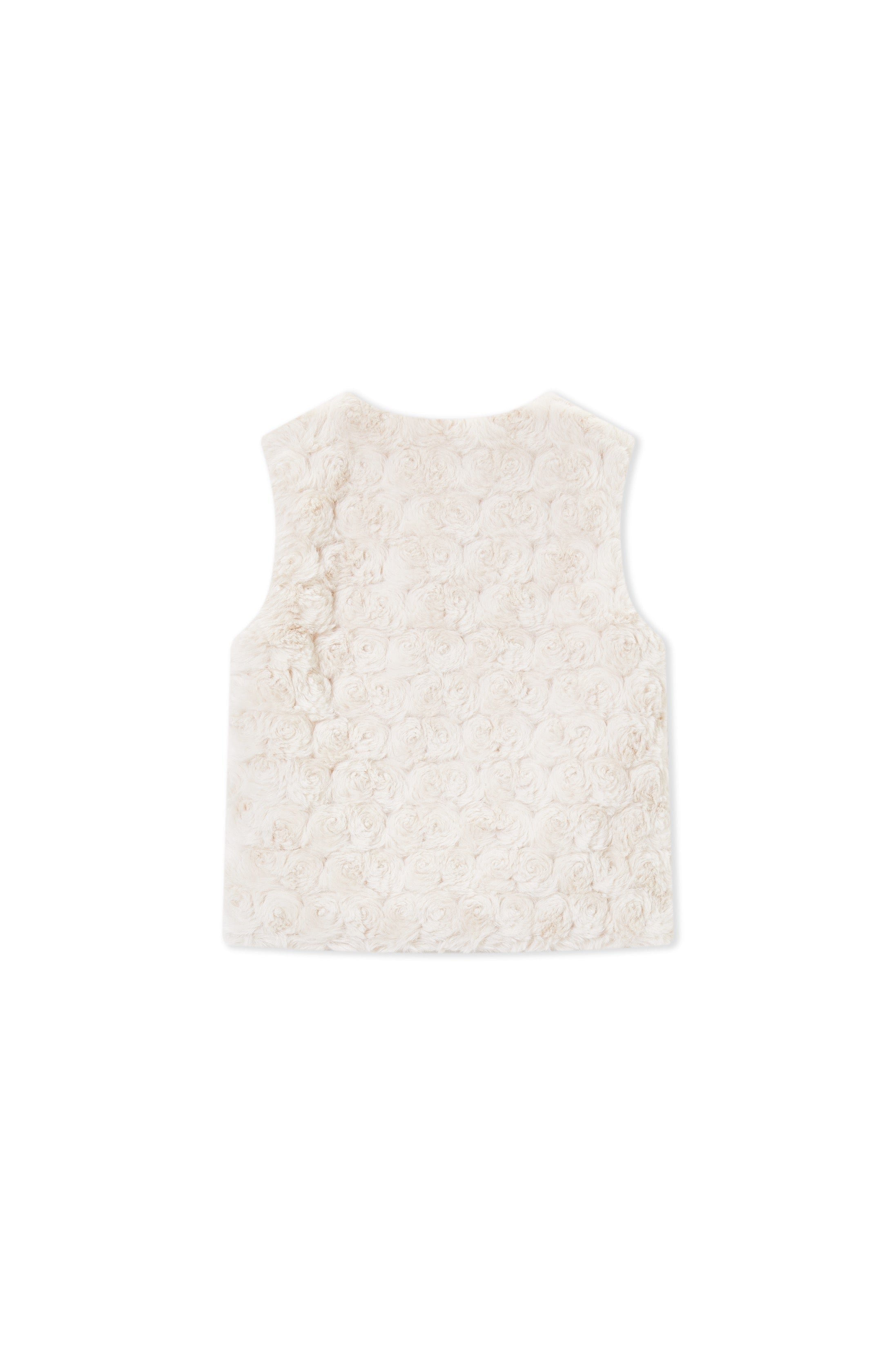 Meisjes Gilet no sleeves NEL-SG-13-E van Someone in de kleur DARK ECRU in maat 134.