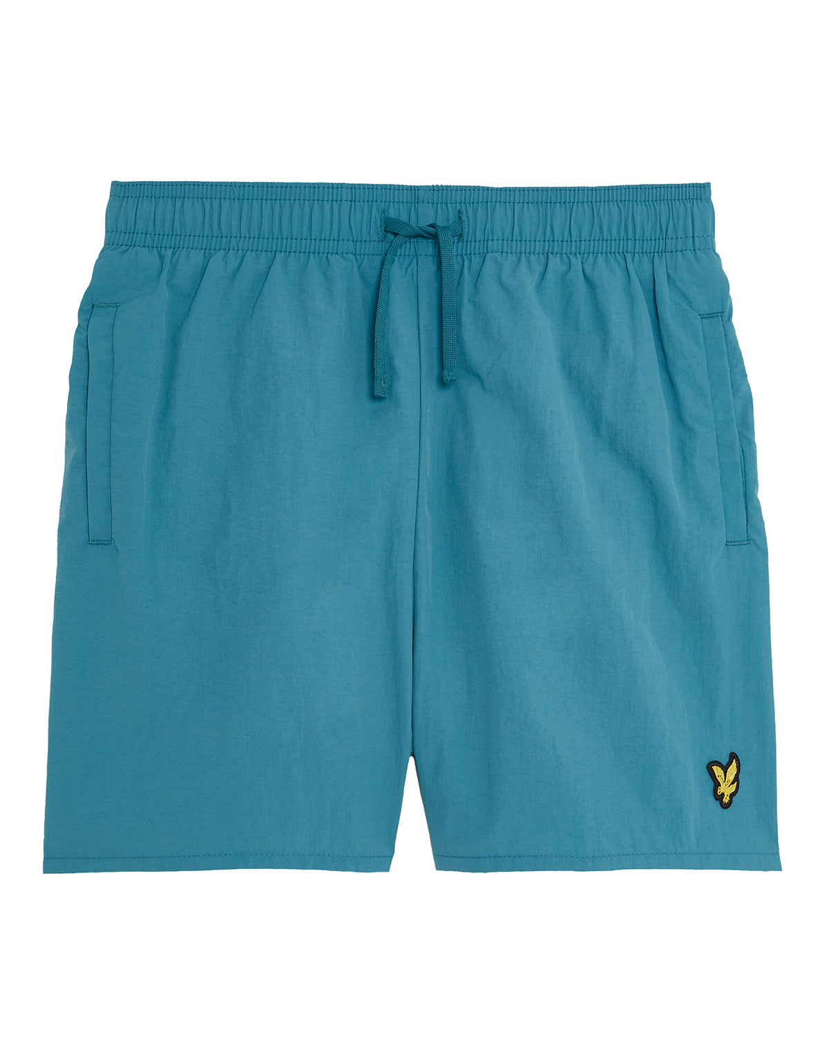 Jongens Plain Swim Short van Lyle & Scott in de kleur X579 Blue Storm in maat 170-176.