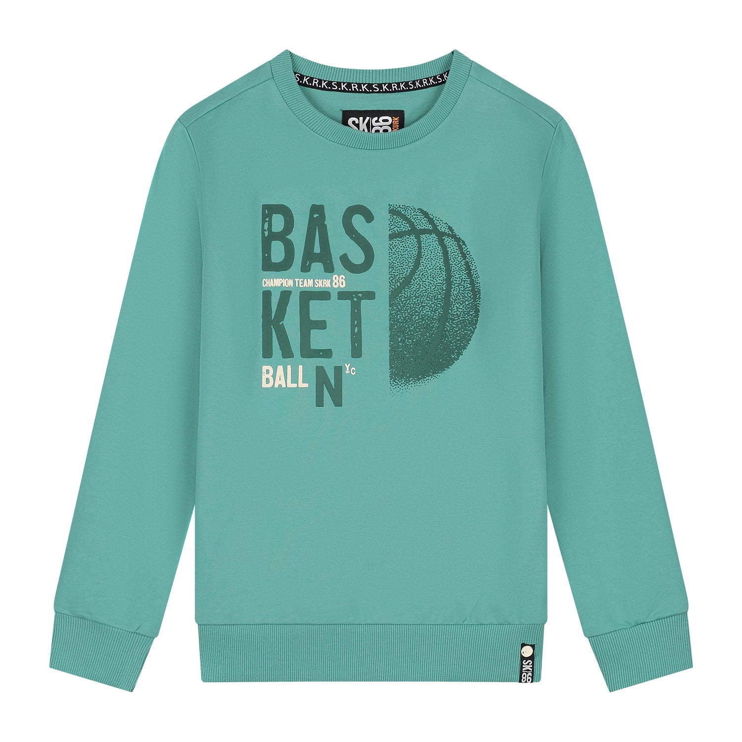 Jongens Sweater Silan van Skurk in de kleur Sea Green in maat 170.