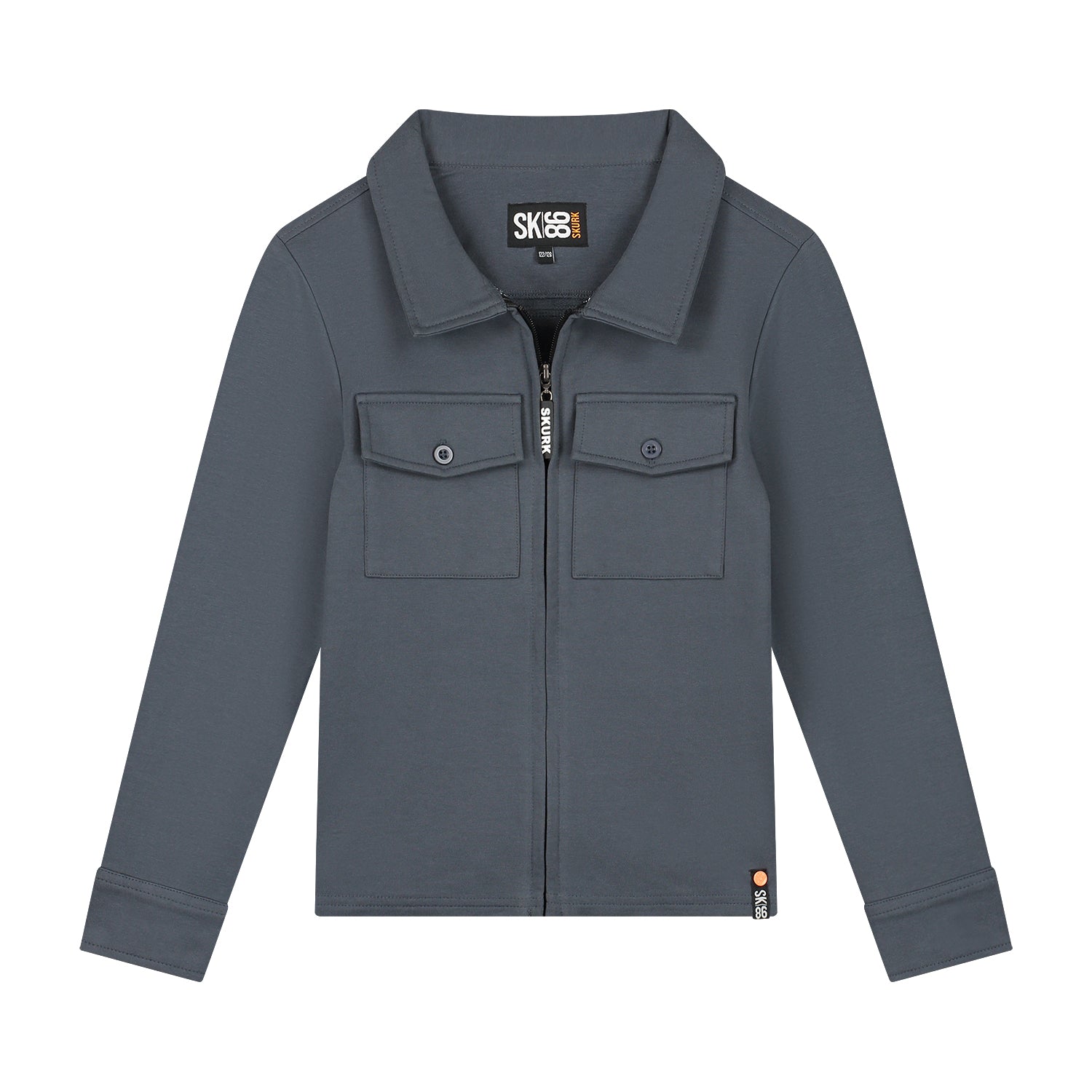 Jongens Zip overshirt Siraj Grey van Skurk in de kleur Grey in maat 170.
