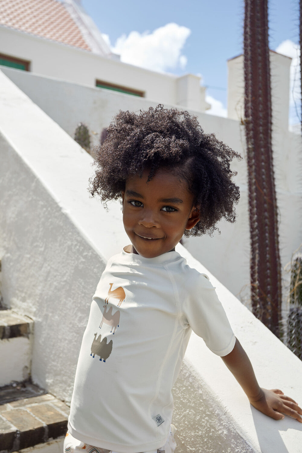 Lässig LSF Short Sleeve Rashguard Camel nature