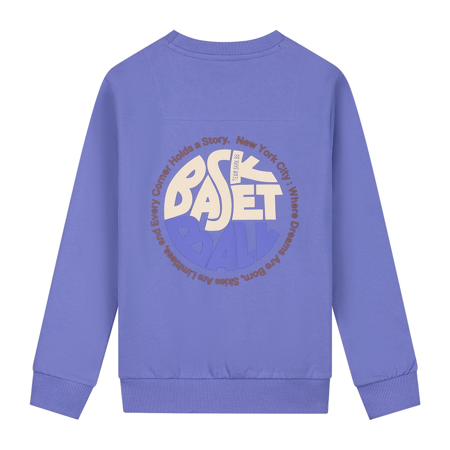 Jongens Sweater Stian van Skurk in de kleur Lavendel in maat 170.