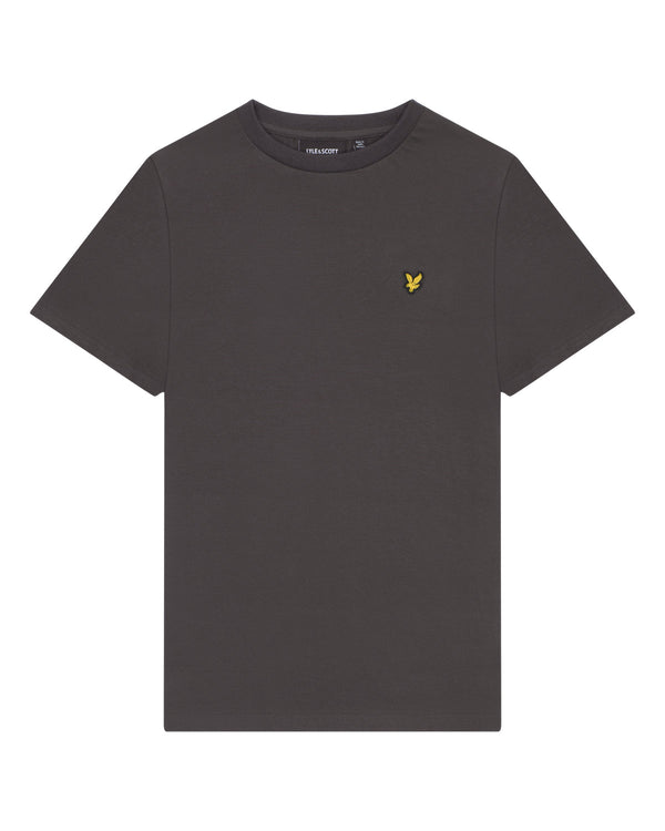 Jongens Plain T-shirt van Lyle & Scott in de kleur W635 Gunmetal in maat 170-176.