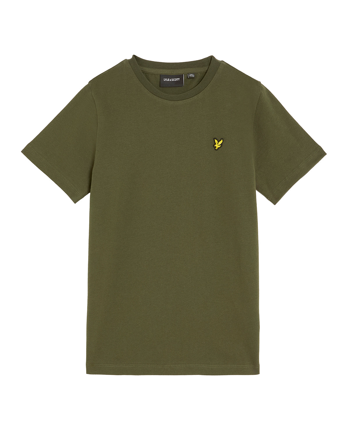 Jongens Plain T-shirt van Lyle & Scott in de kleur X848 Deep Depths in maat 170-176.
