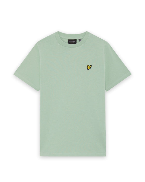 Jongens Plain T-shirt van Lyle & Scott in de kleur Turquoise Shadow in maat 170-176.