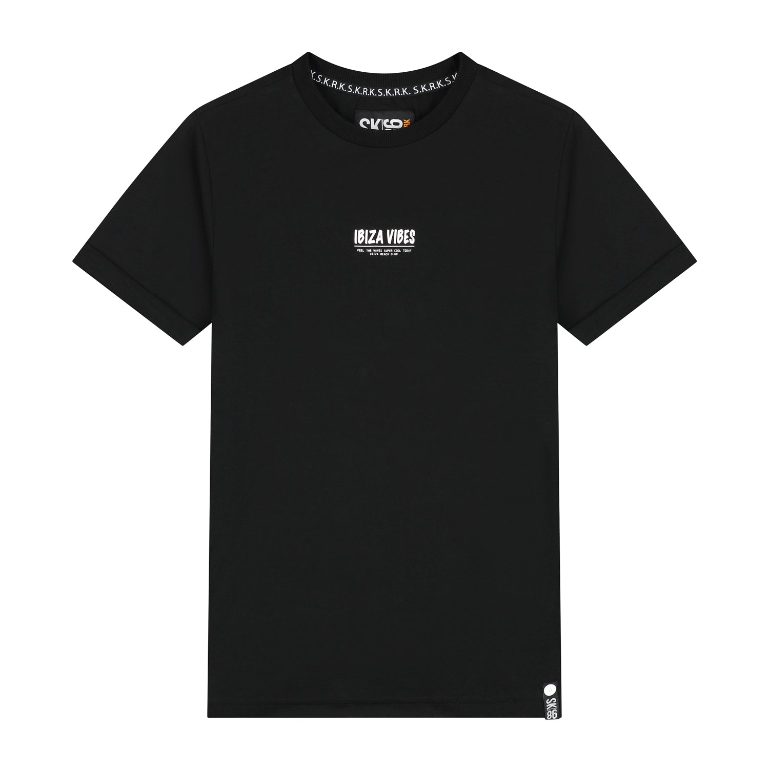 Jongens T-shirt Tino van Skurk in de kleur Black in maat 170.