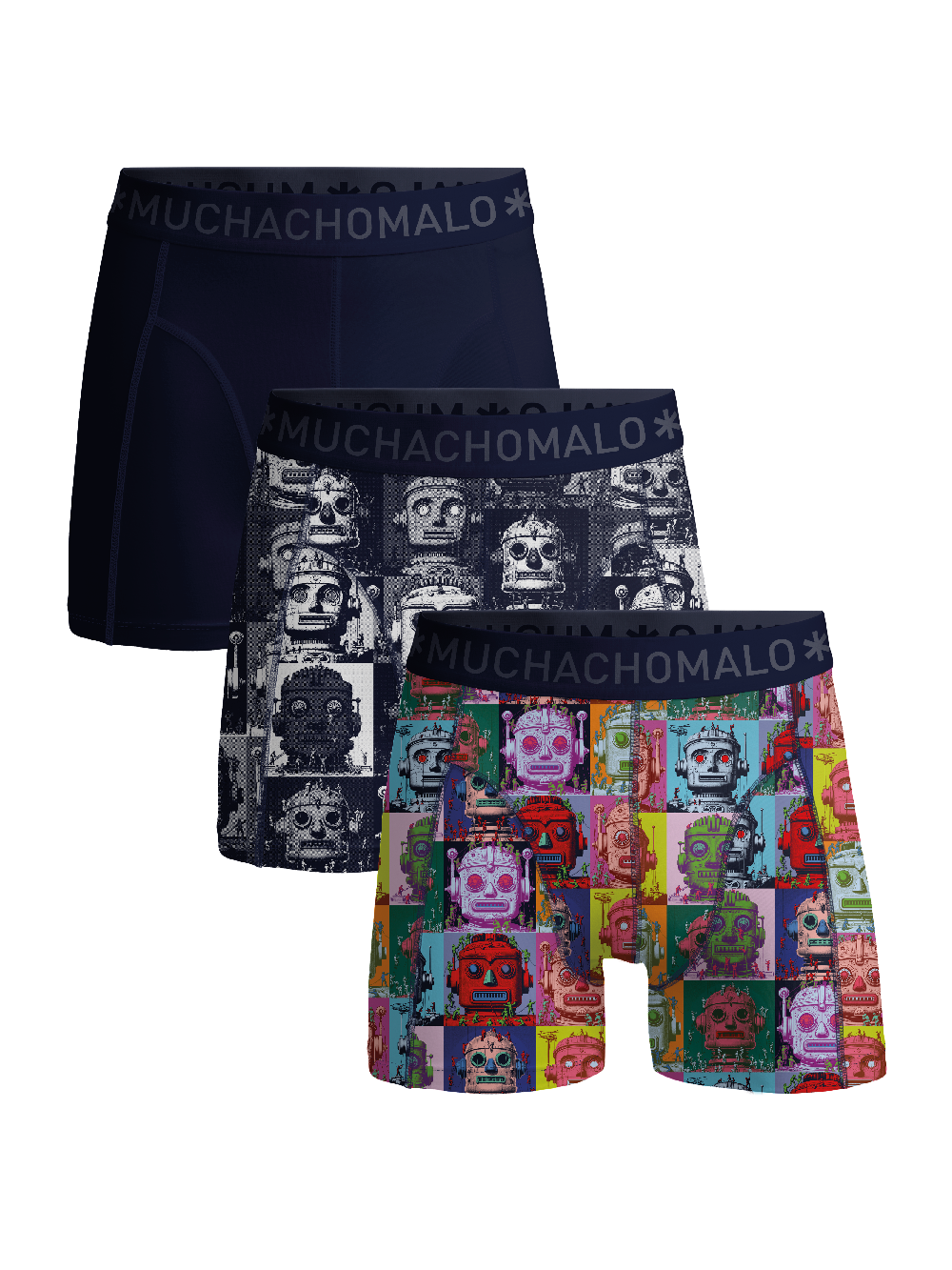 Muchachomalo Boxer 3-pack Print / Solid