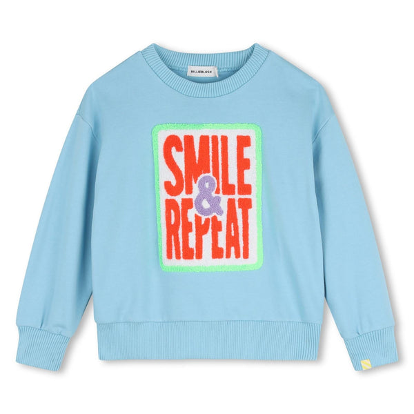 jongens SWEATSHIRT van Billieblush in de kleur Navy in maat 140.