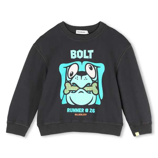 jongens SWEATSHIRT van Billieblush in de kleur Grey in maat 140.