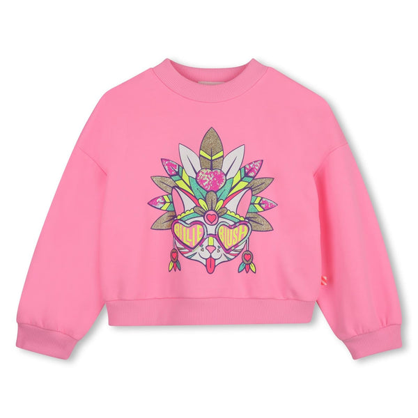 meisjes SWEATSHIRT van Billieblush in de kleur Pink in maat 140.