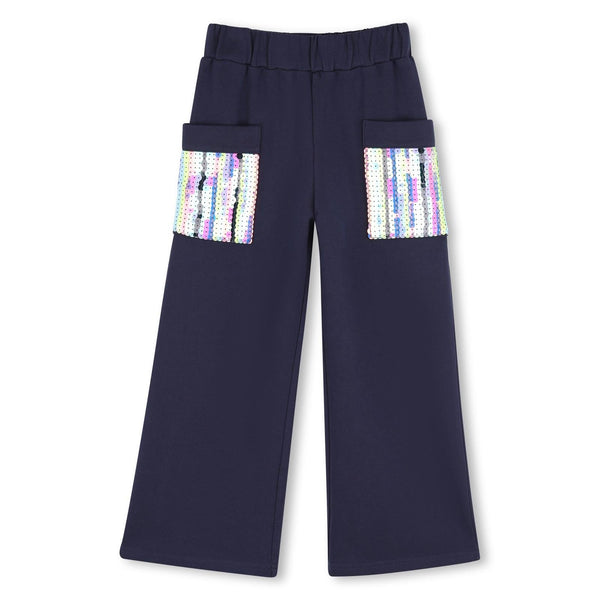 meisjes JOGGING BOTTOMS van Billieblush in de kleur Blue in maat 140.