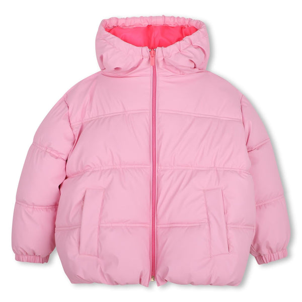 meisjes PUFFER JACKET van Billieblush in de kleur Pink in maat 128.