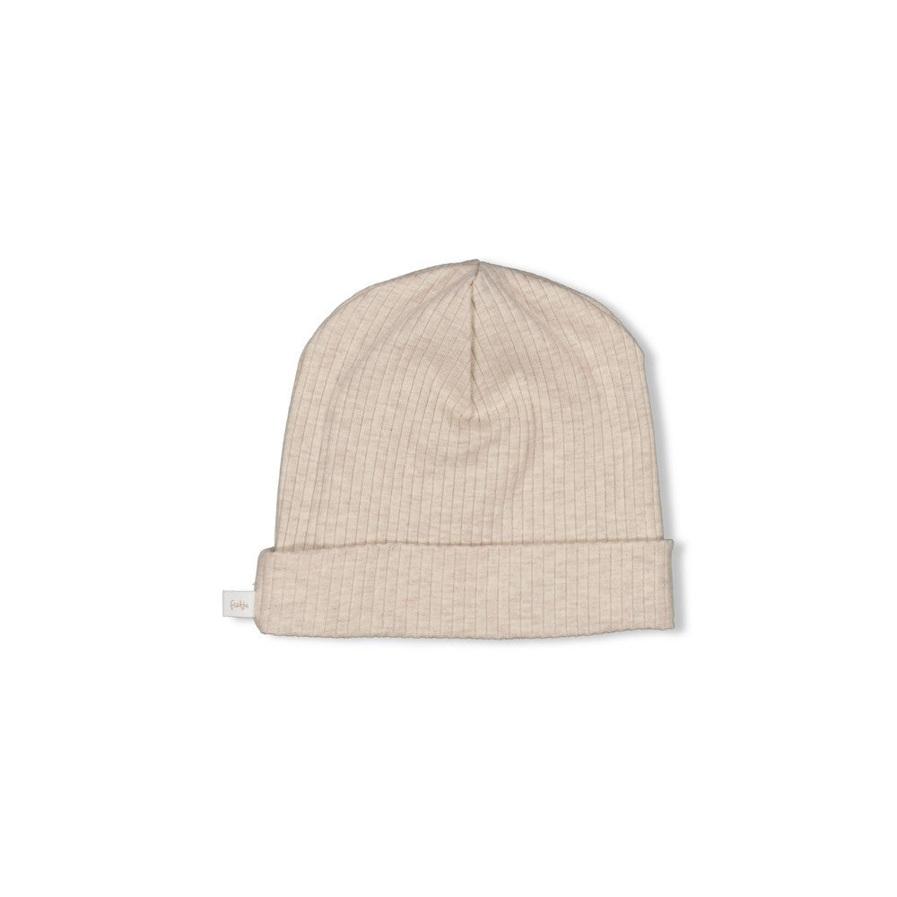 Unisexs Mutsje rib - Dear Autumn van Feetje in de kleur Bruin in maat 1.