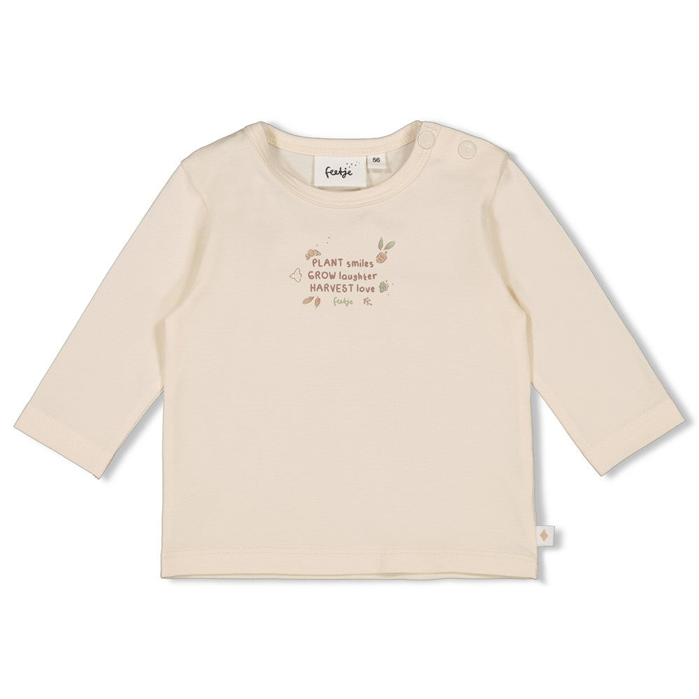 Unisexs Longsleeve - Fall Favorites van Feetje in de kleur Off White in maat 62.