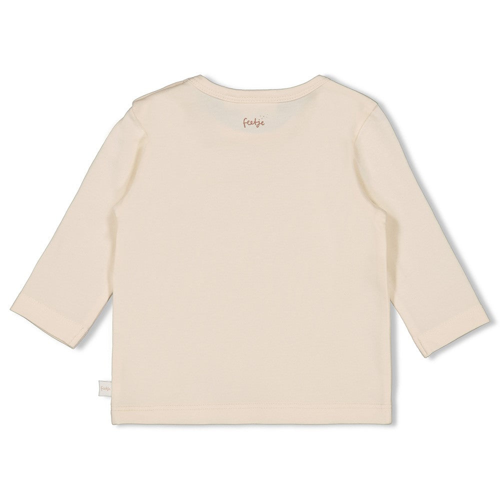 Unisexs Longsleeve - Fall Favorites van Feetje in de kleur Off White in maat 62.