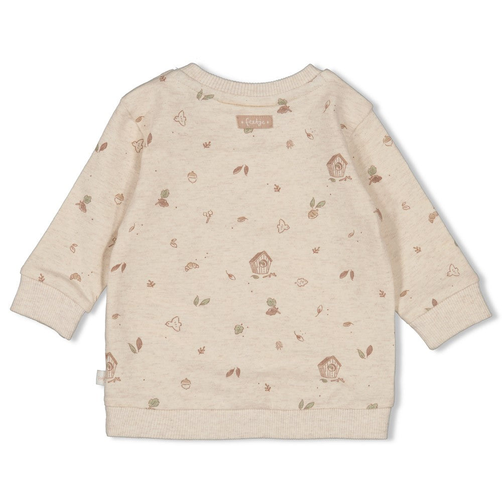 Unisexs Sweater AOP - Fall Favorites van Feetje in de kleur Off White in maat 62.